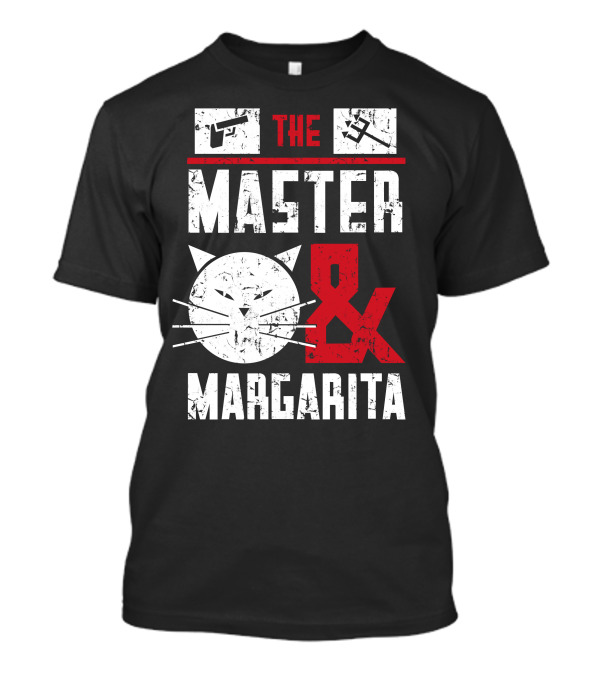 The Master Margarita Cat And Pistol Iconography T-Shirt
