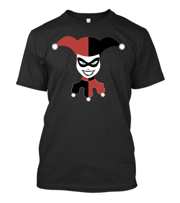 Harley Quinn Jester Mask T-Shirt