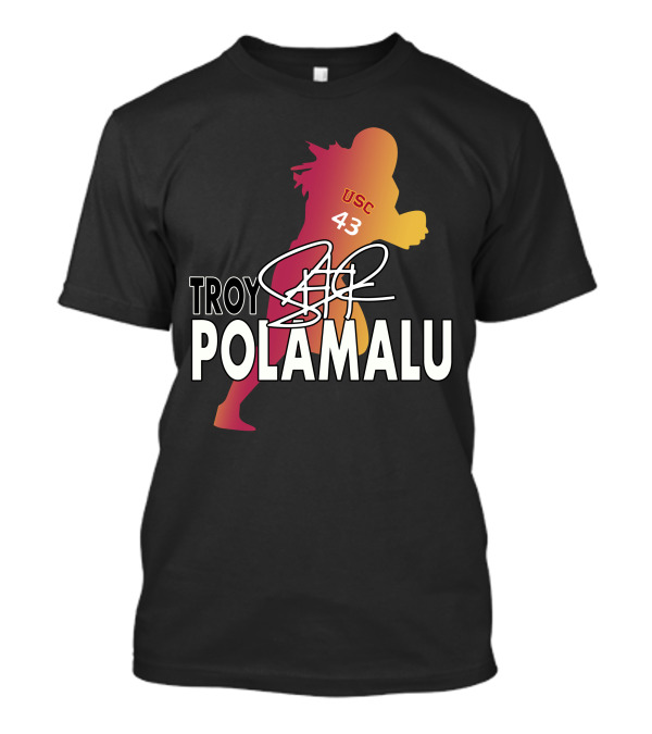 Troy Polamalu USC 43 Signature T-Shirt