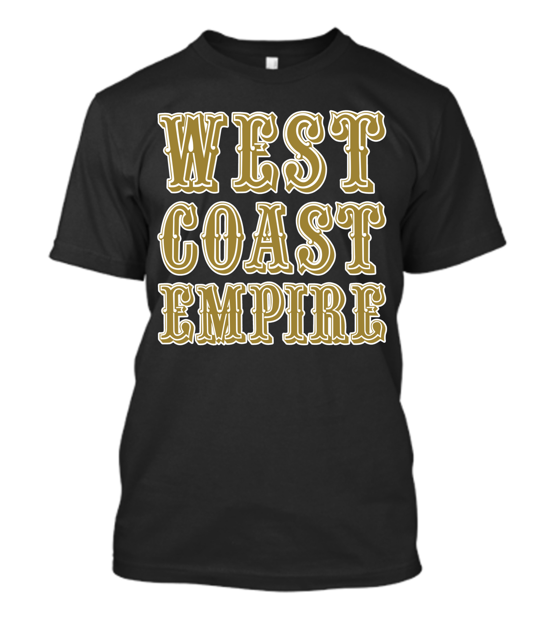 West Coast Empire Vintage Typography T-Shirt