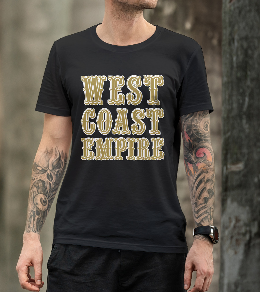 West Coast Empire Vintage Typography T-Shirt