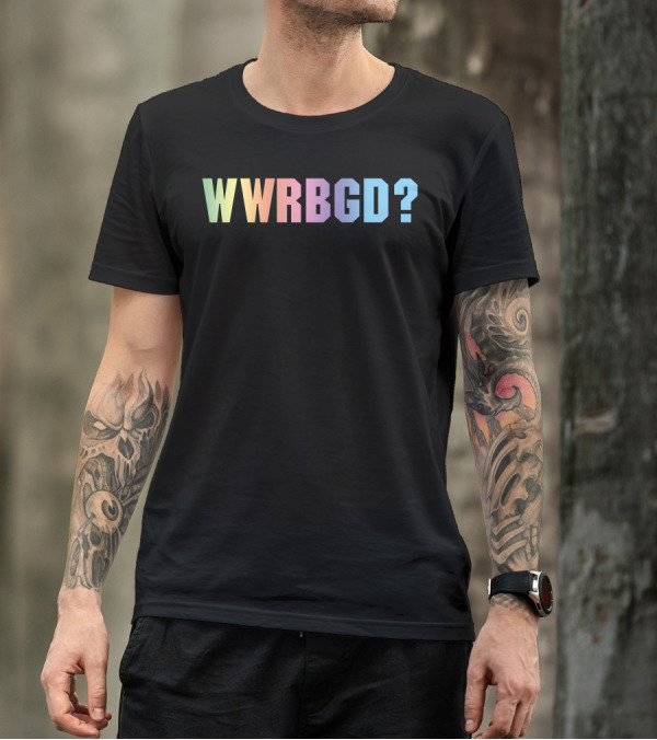 WWRBGD Rainbow Gradient Text T-Shirt