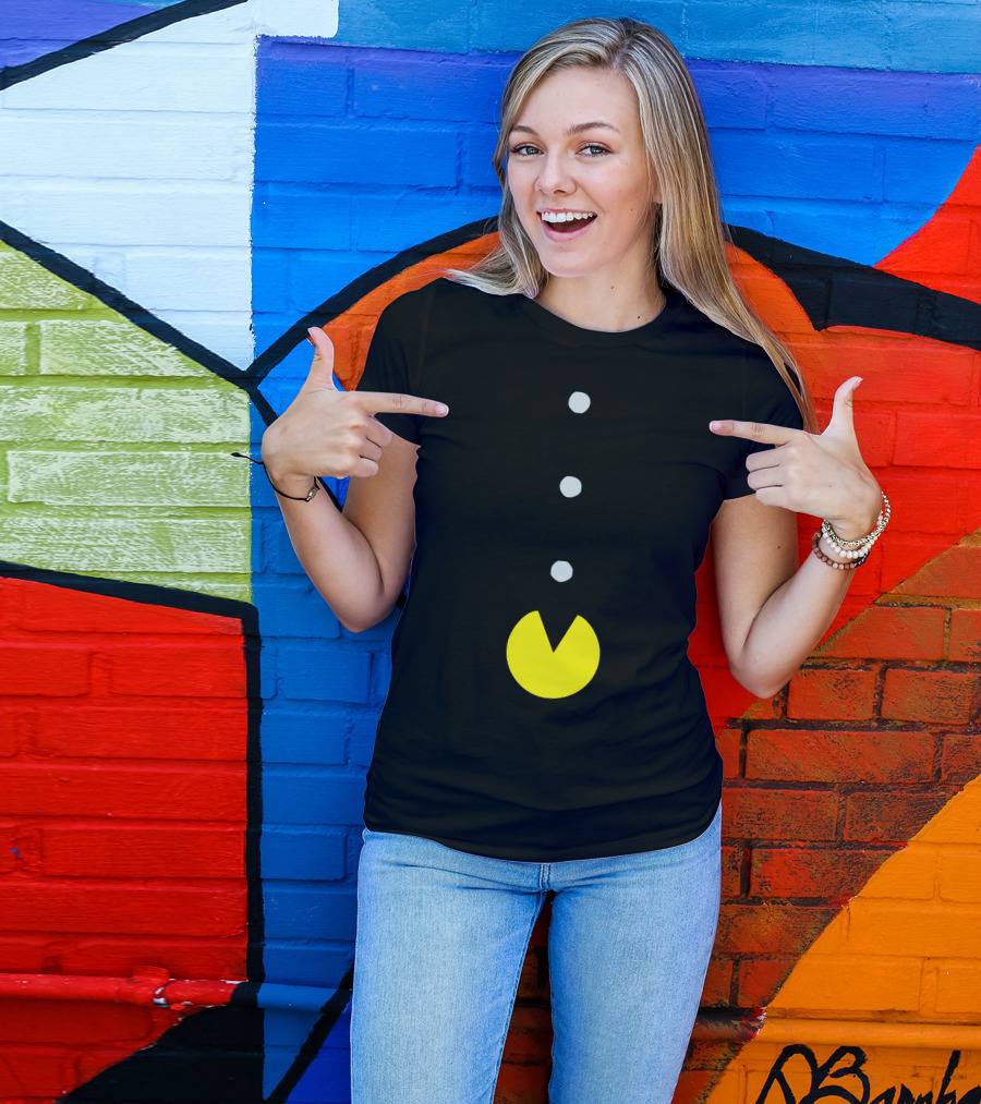 Funny 80s Pac-Man Retro Game Inspired T-Shirt