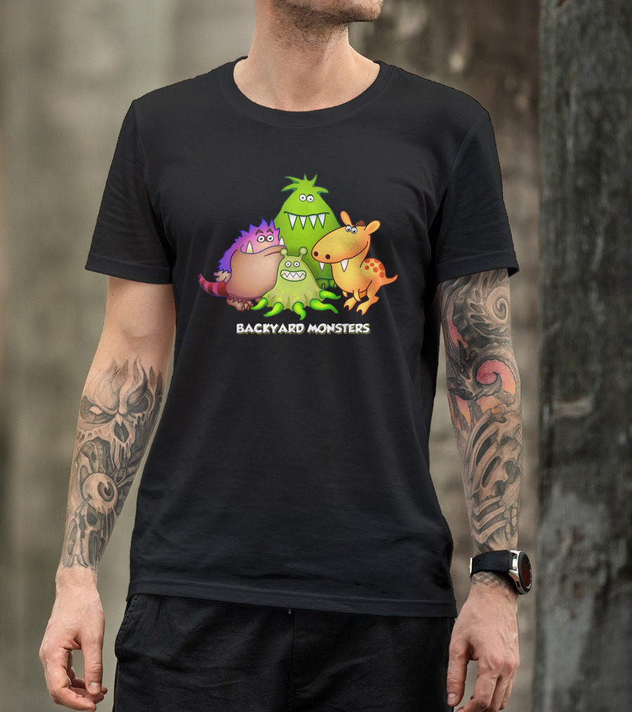 Backyard Monsters Funny Creatures Collection T-Shirt