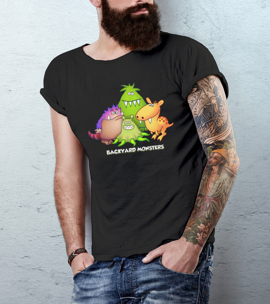 Backyard Monsters Funny Creatures Collection T-Shirt