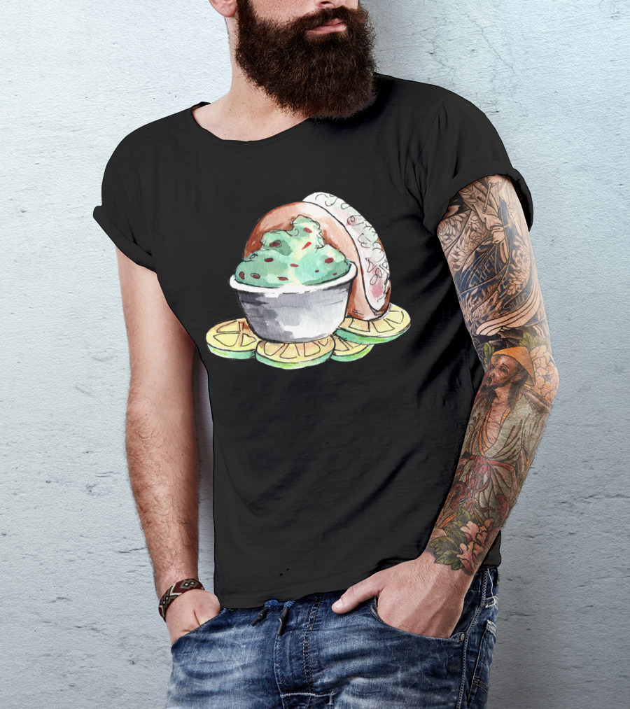 Guacamole Watercolor Lime And Avocado T-Shirt