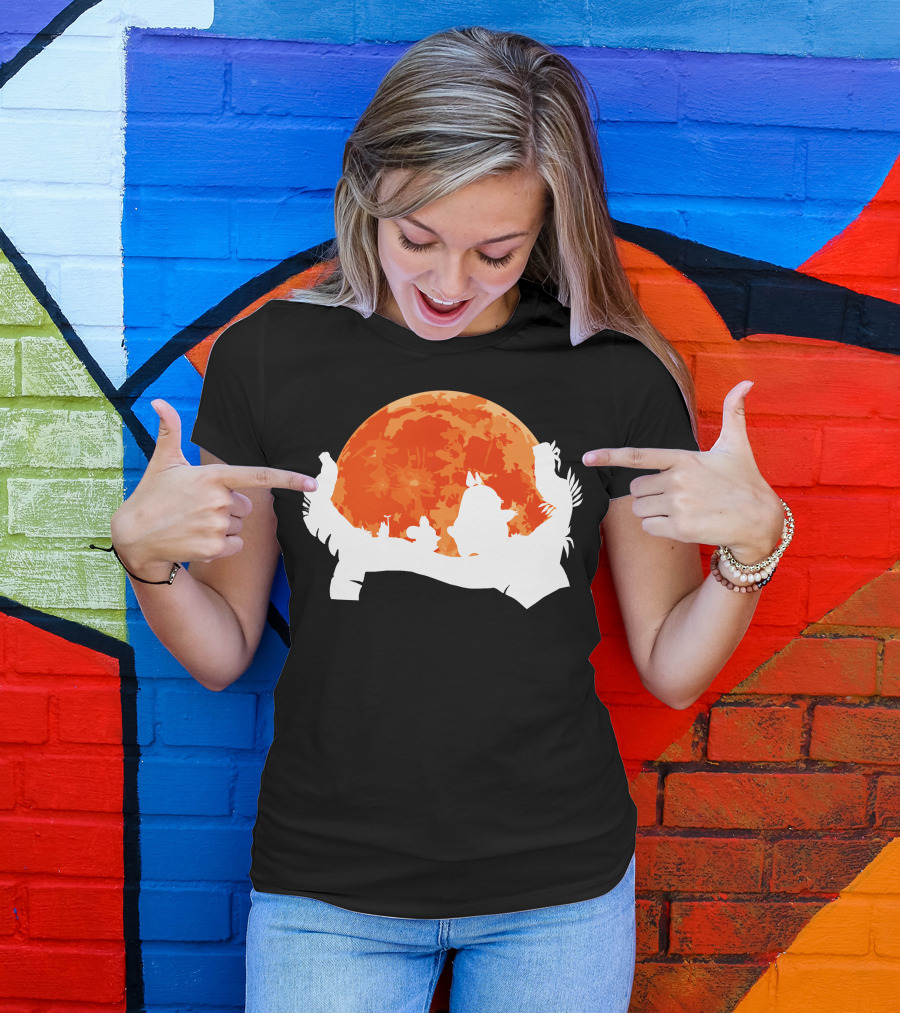 Hakuna Totoro Sunset Silhouette Moon Scene T-Shirt