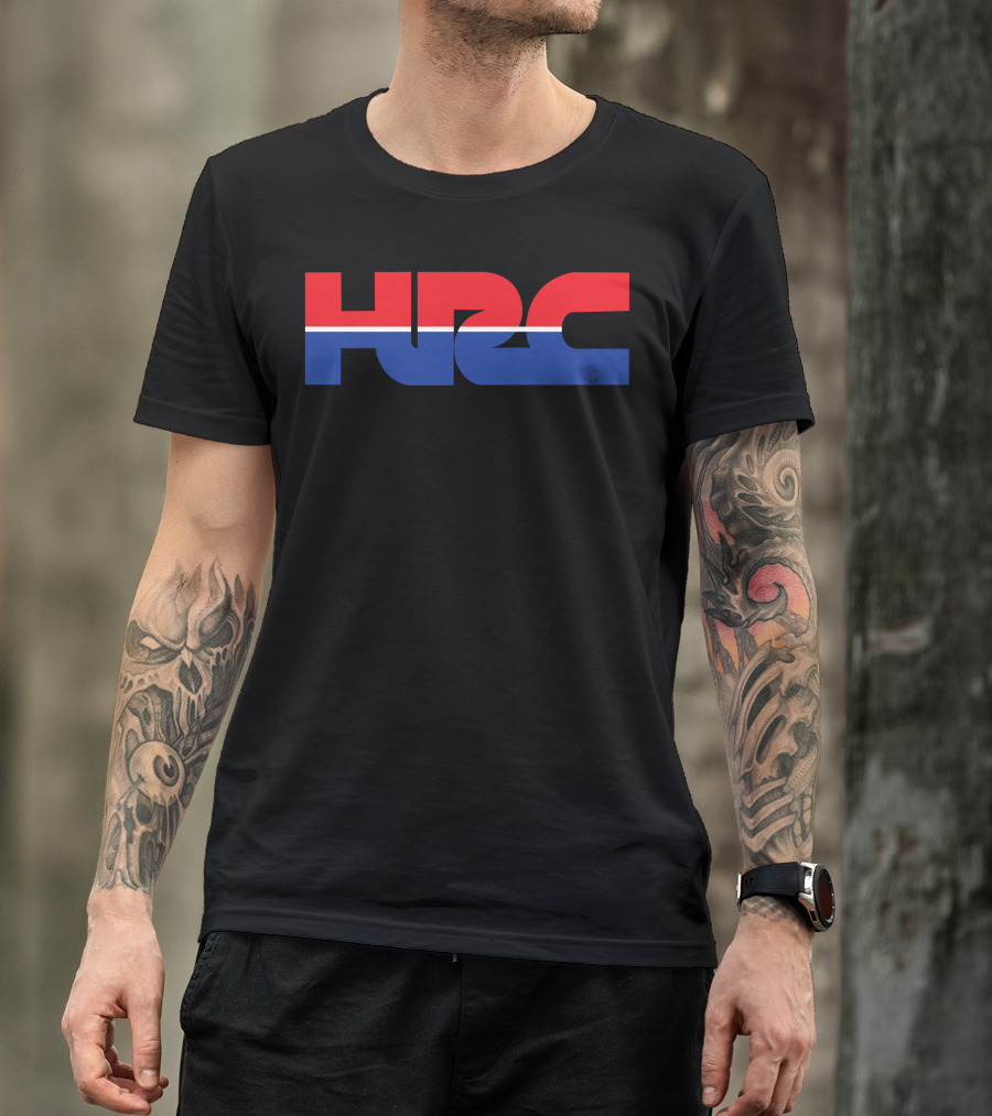 HRC Red Blue White Bold Lettering T-Shirt