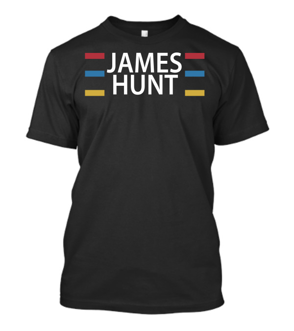 James Hunt Formula One Racing Stripes T-Shirt