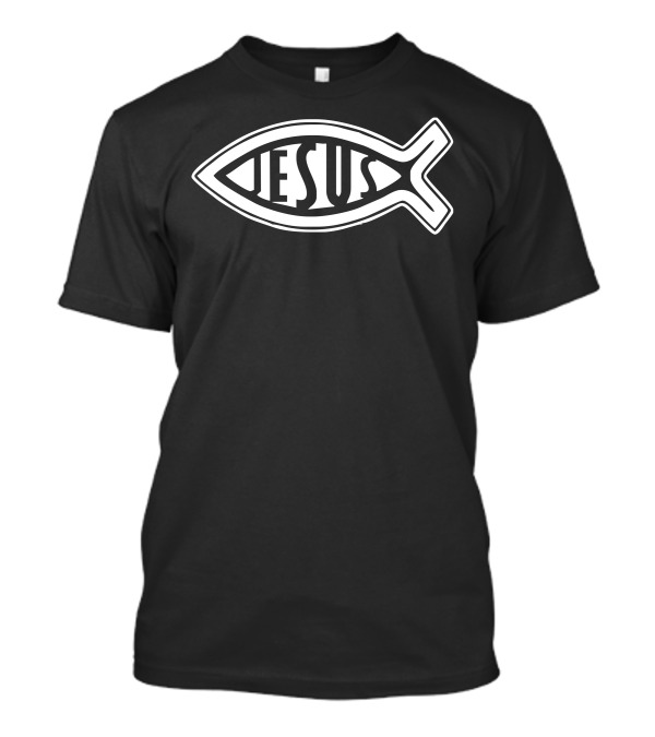 Jesus Fish Sticker Vinyl Decal Christian Ichthys T-Shirt