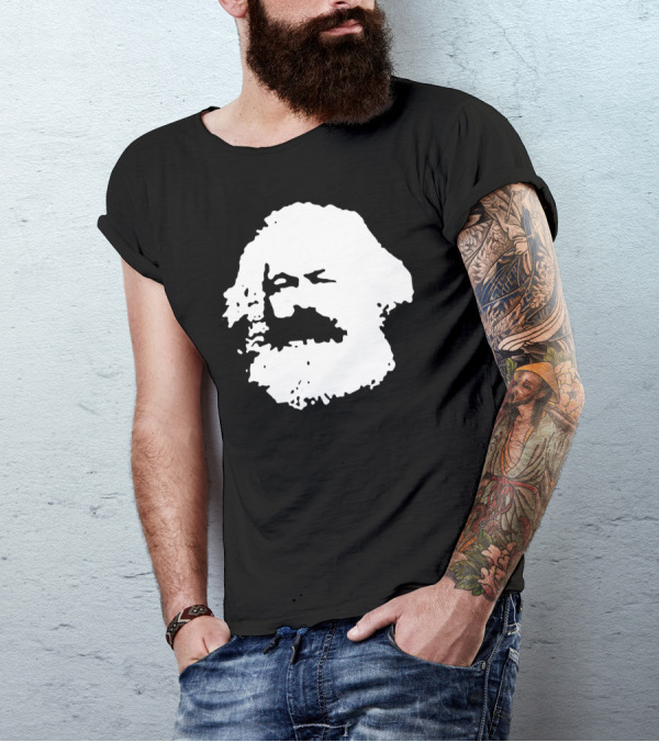 Karl Marx Silhouette White T-Shirt