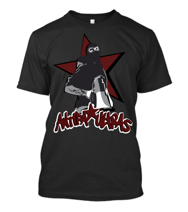 Antifa Ultras Star Masked Protester With Megaphone T-Shirt