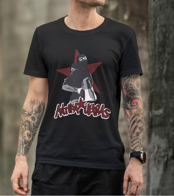 Antifa Ultras Star Masked Protester With Megaphone T-Shirt