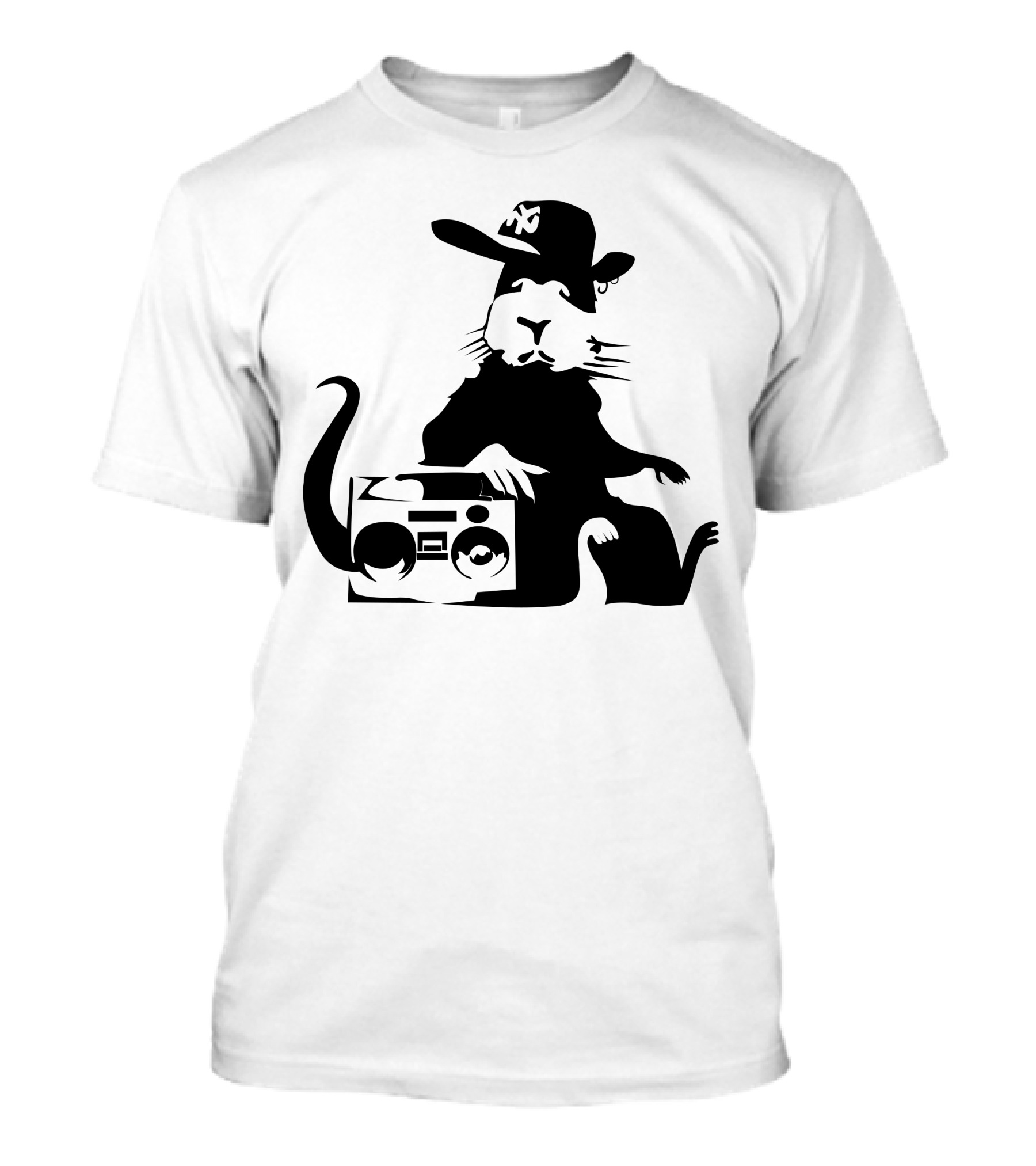 Banksy Rat With Boombox And Hat T-Shirt