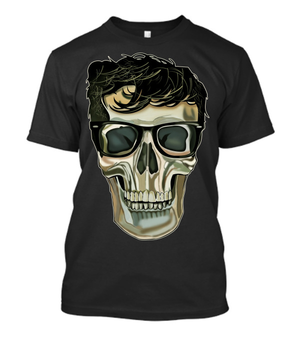 Black Keys Skull With Sunglasses T-Shirt