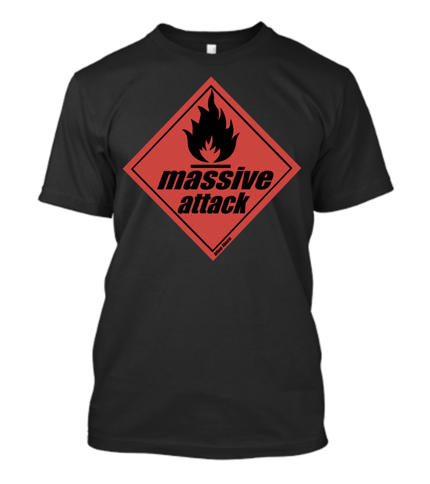 Massive Attack Blue Lines Flame T-Shirt