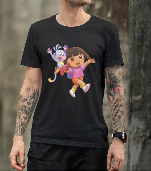 Cartoon Png Transparent Dora And Boots Adventure T-Shirt