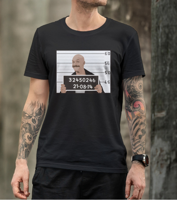 Charles Bronson Mugshot Prisoner 32450246 21-08-74 T-Shirt