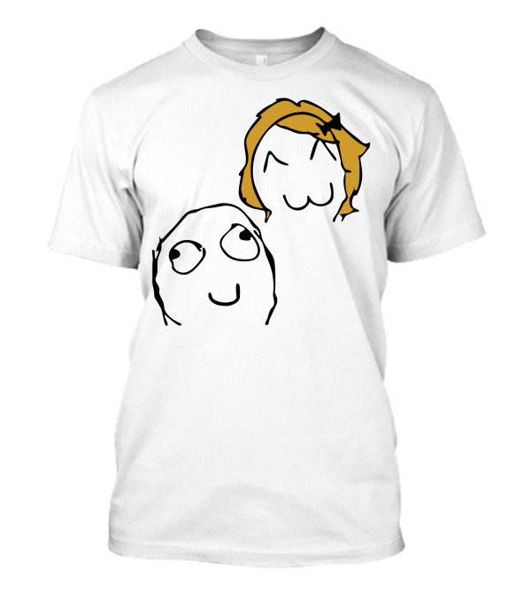 Derp Derpina Meme Face Characters T-Shirt