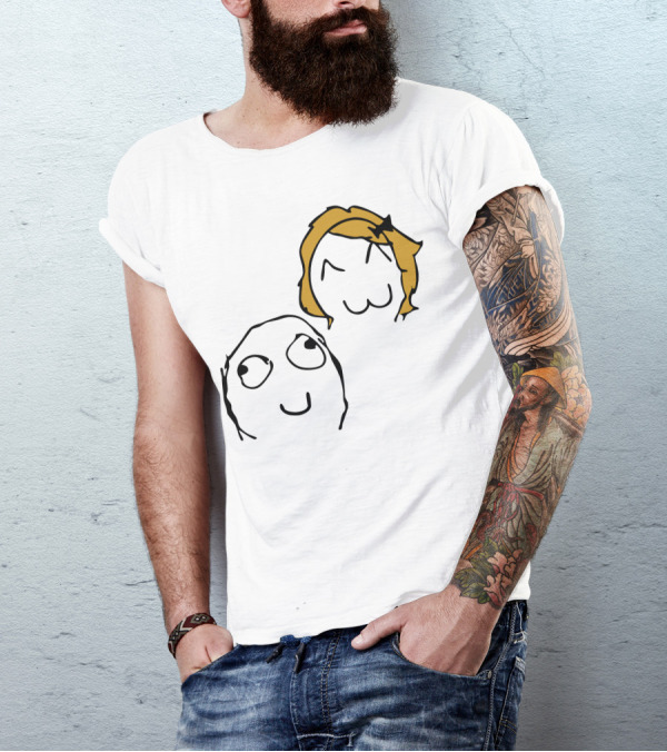 Derp Derpina Meme Face Characters T-Shirt