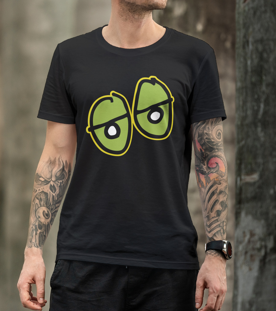 Funny Crooked Eyes New Googly Look Cartoon Emoji T-Shirt
