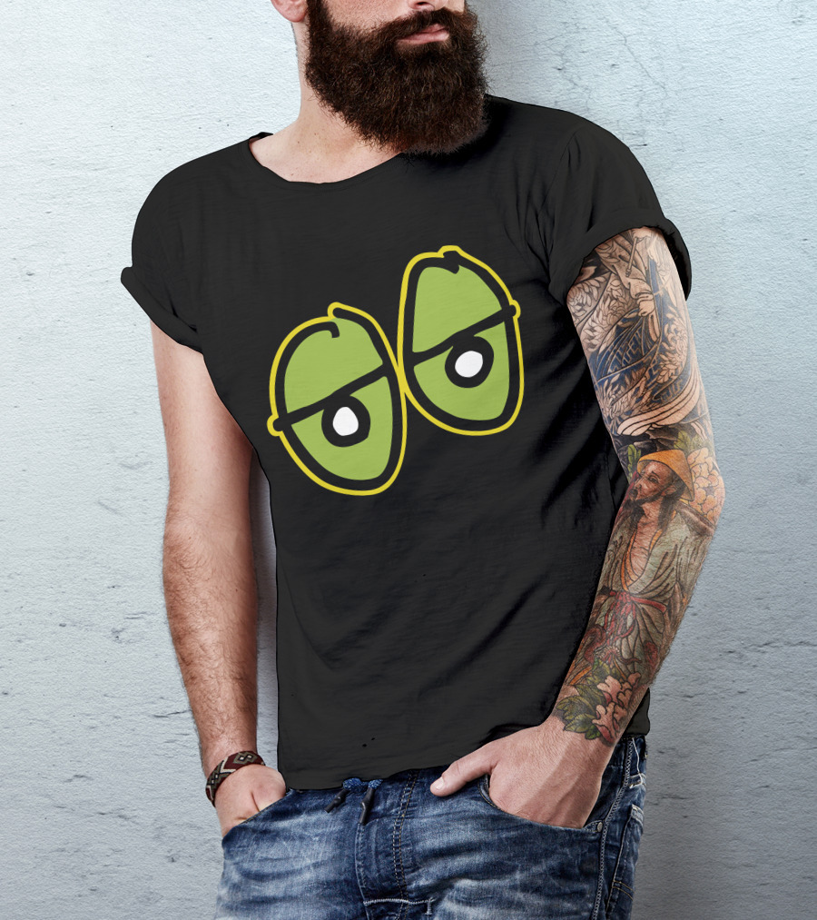Funny Crooked Eyes New Googly Look Cartoon Emoji T-Shirt