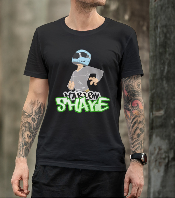 Harlem Shake Funny Helmet Dance T-Shirt