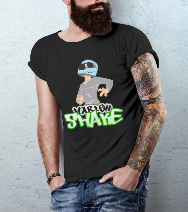 Harlem Shake Funny Helmet Dance T-Shirt