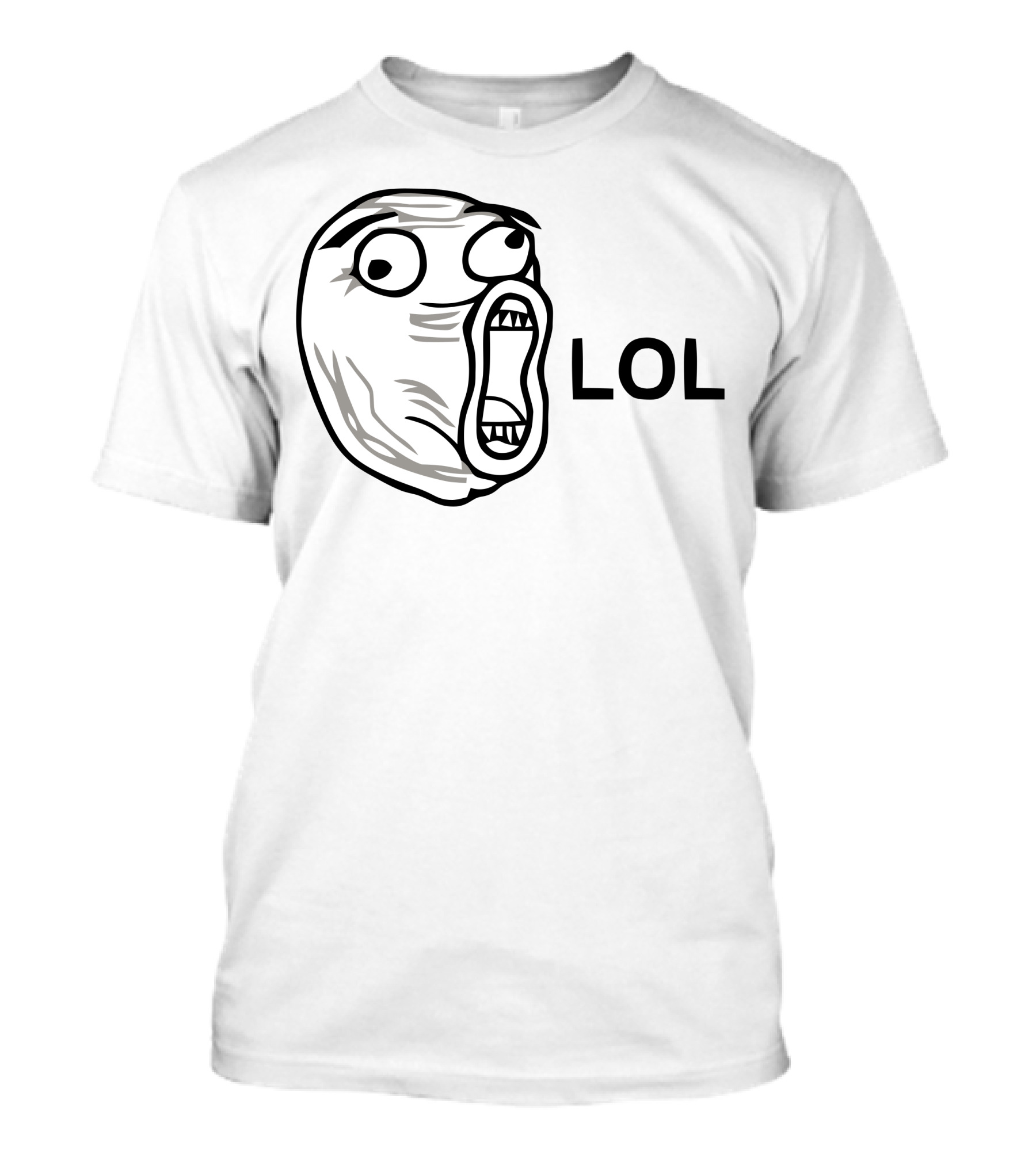 LOL Meme Face Reaction Guy T-Shirt