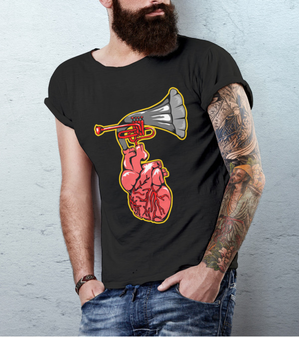 Heart Of Music Lifeline Trumpet Fusion T-Shirt