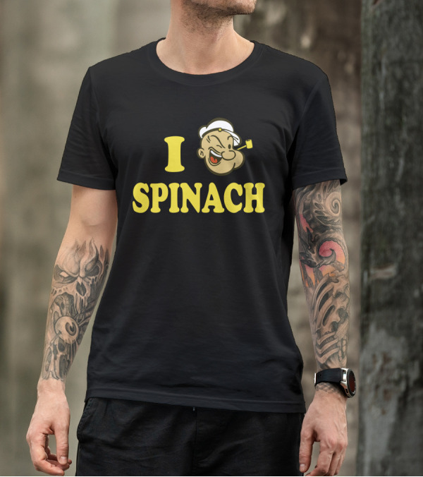 Popeye I Love Spinach T-Shirt