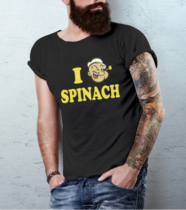 Popeye I Love Spinach T-Shirt