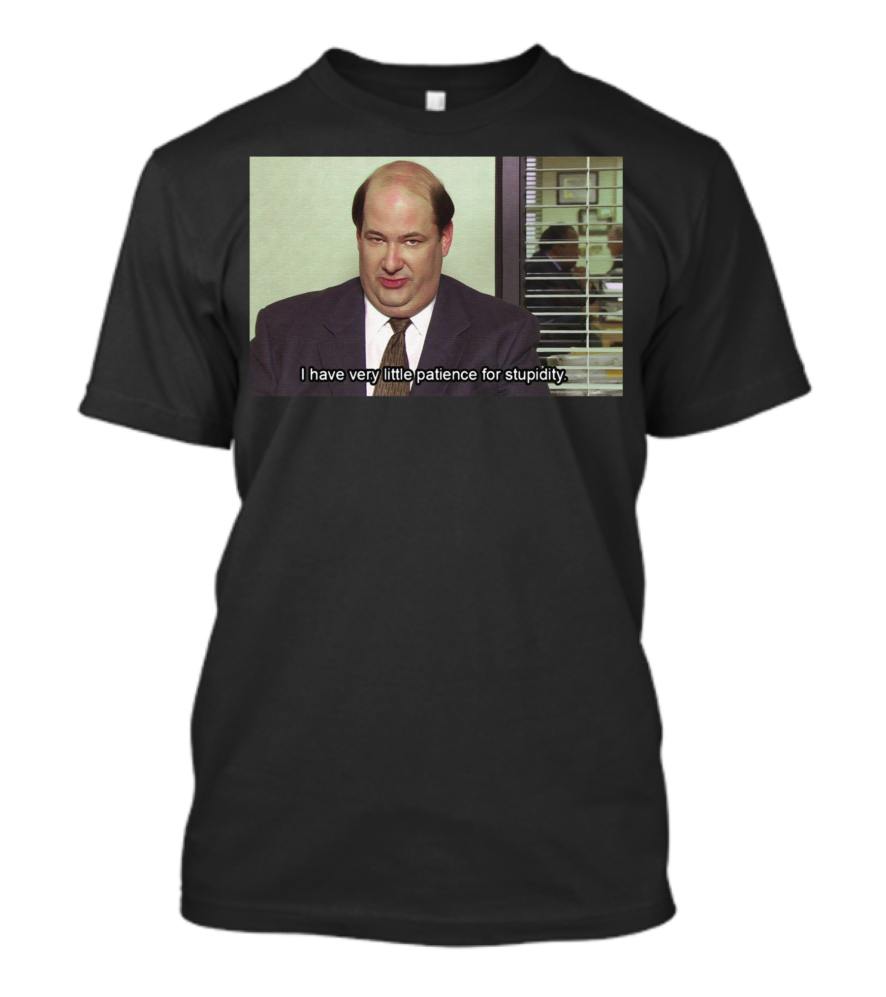 Kevin Malone The Office I Have Very Little Patience For Stupidity T-Shirt