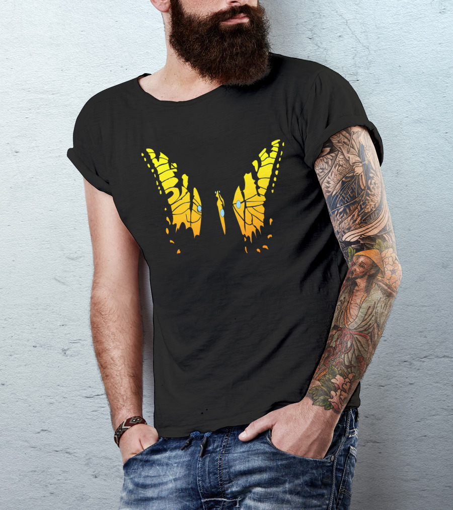 Yellow Butterfly Beauty Look T-Shirt