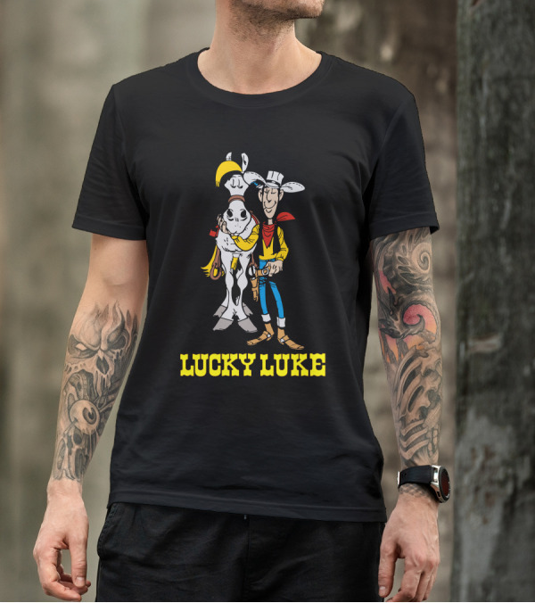 Lucky Luke And Jolly Jumper Vintage Comic T-Shirt