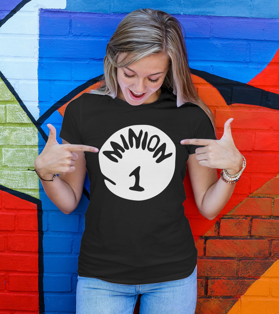 Minion 1 Dr. Seuss Style Badge T-Shirt
