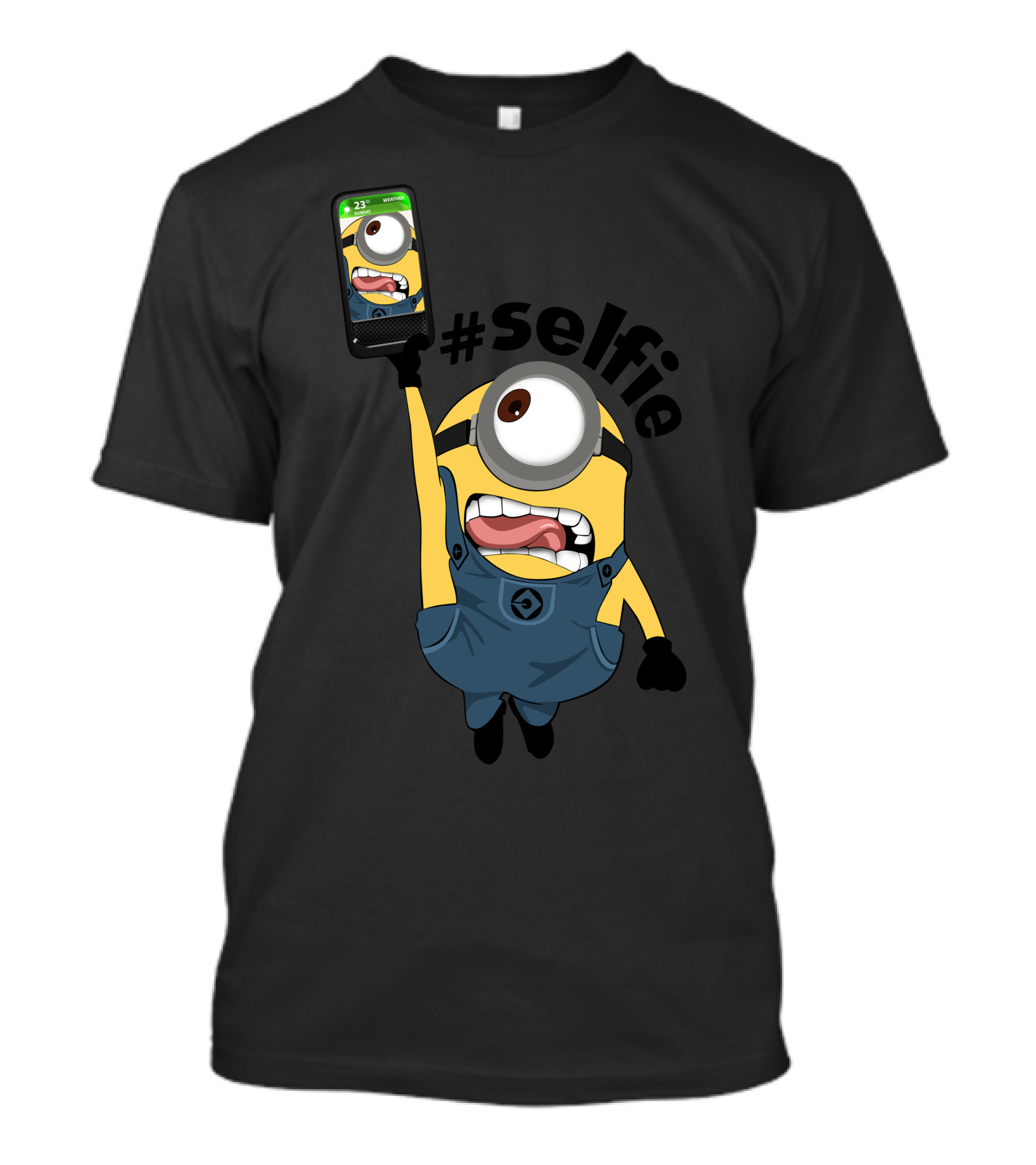 Minion Selfie Hashtag Comedy Character Fun T-Shirt