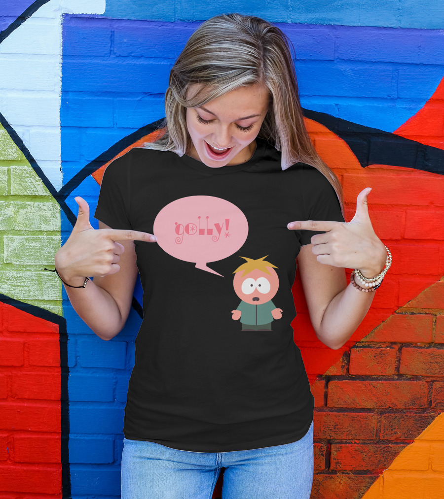 Golly Pink Butters Speech Bubble T-Shirt
