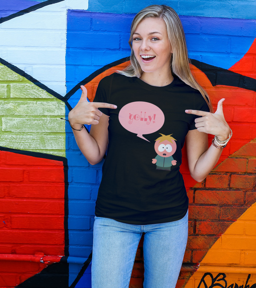 Golly Pink Butters Speech Bubble T-Shirt