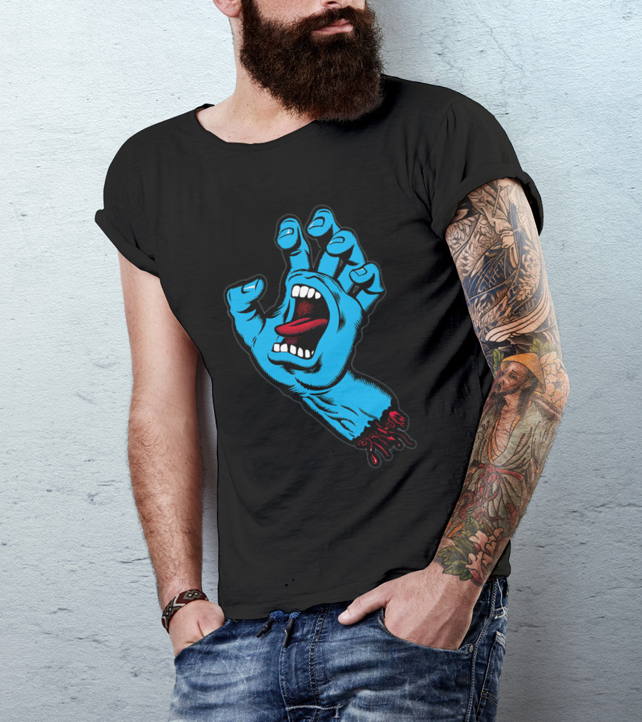 Santa Cruz Screaming Hand By Jim Phillips T-Shirt