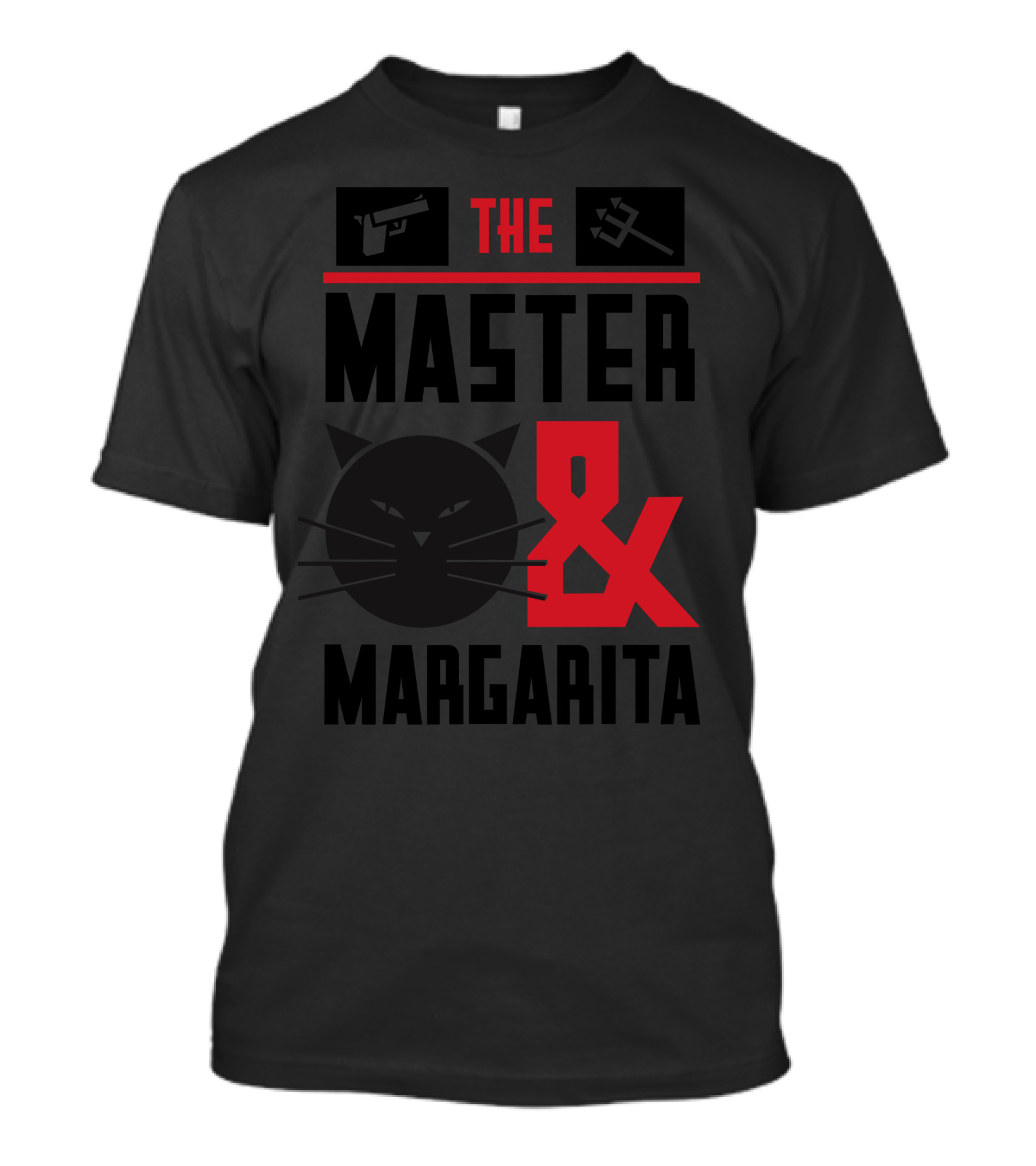The Master And Margarita Gun Cat Symbol T-Shirt