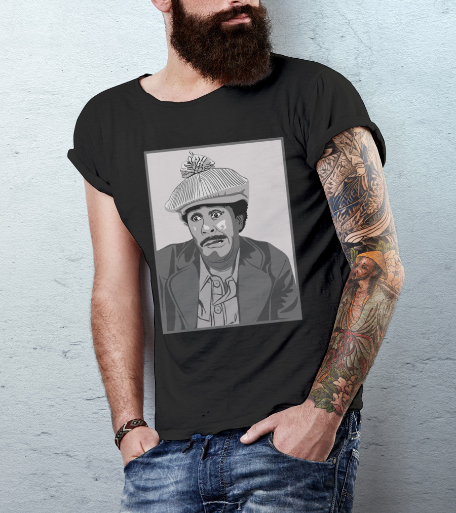 Richard Pryor Vector Illustration Iconic Character Black Hat Gray Suit T-Shirt