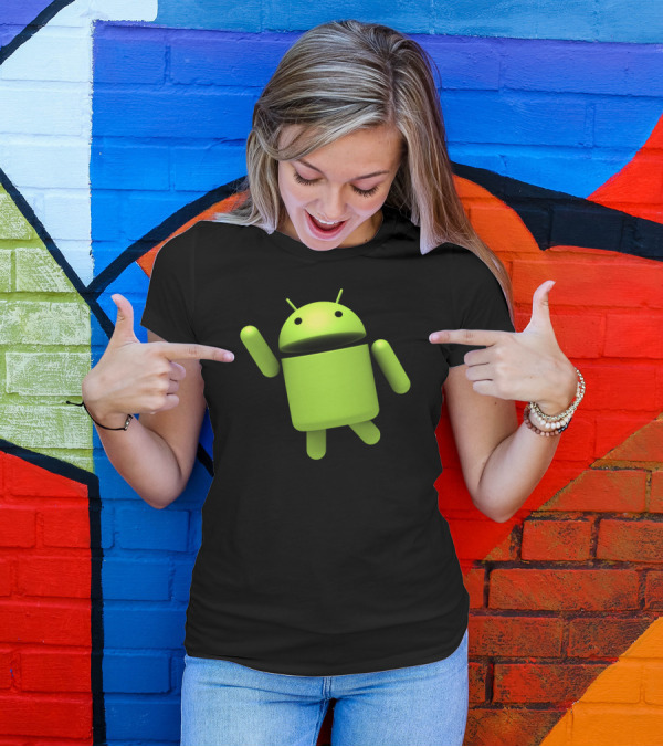 Android Robot Green Mascot T-Shirt