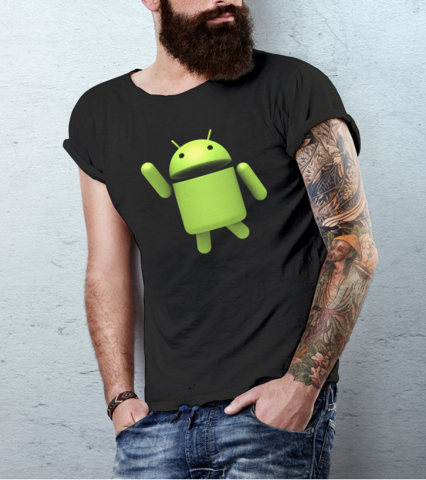 Android Robot Green Mascot T-Shirt