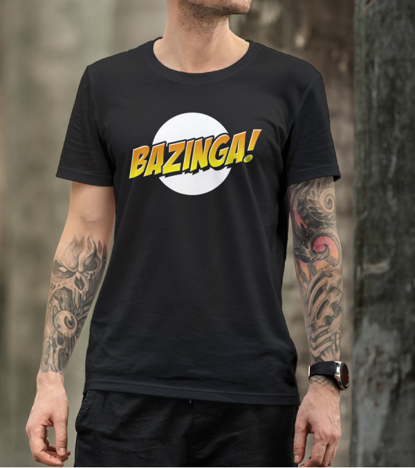 Bazinga Sheldon Cooper Circle T-Shirt