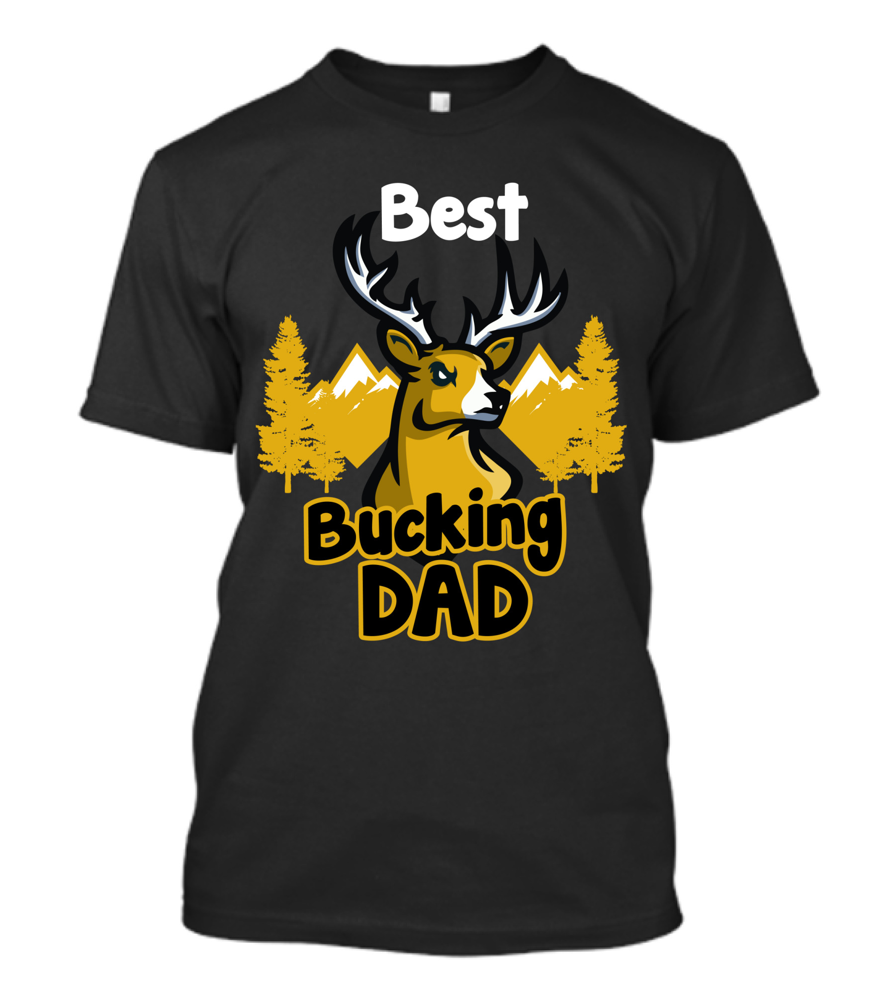 Best Bucking Dad Deer Mountains Forest T-Shirt