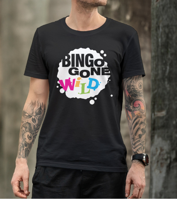 Bingo Gone Wild Colorful Splash T-Shirt