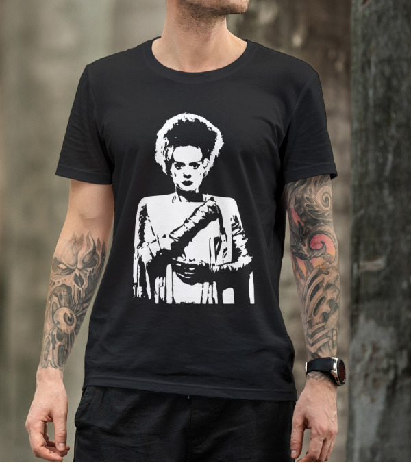 Bride Of Frankenstein Vintage Horror Icon Classic Movie Character T-Shirt