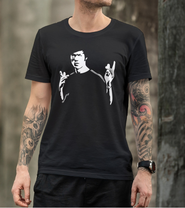 Bruce Lee Iconic Martial Arts Pose T-Shirt