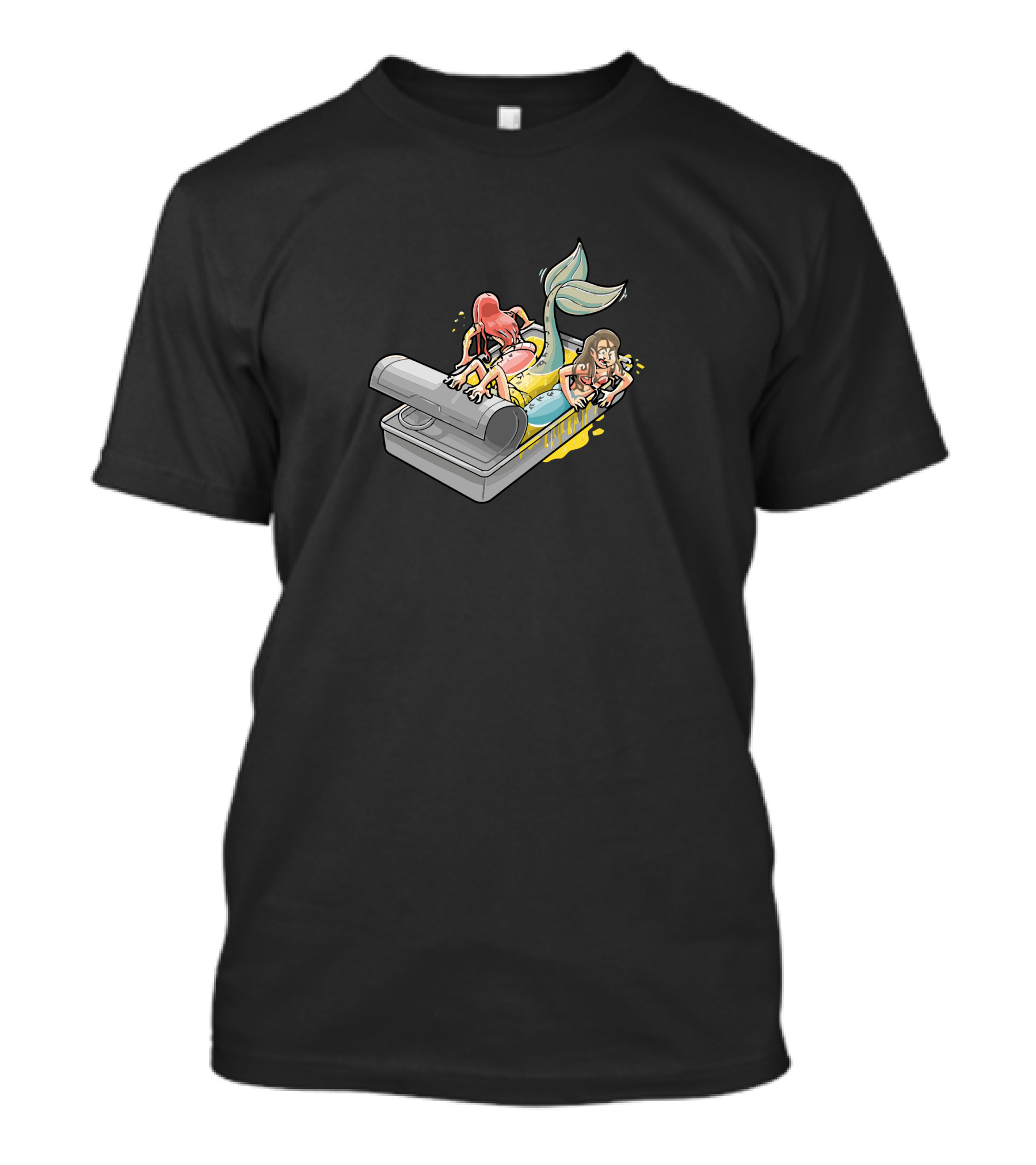 Canned Mermaids In A Tin Box With Splashing Water T-Shirt
